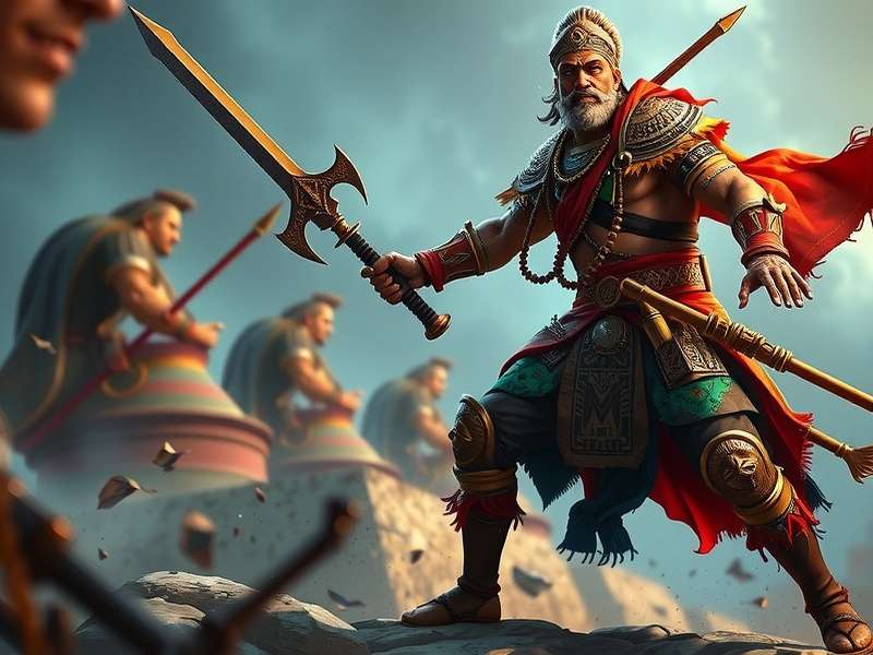 Shivaji Mace Warlord Combat